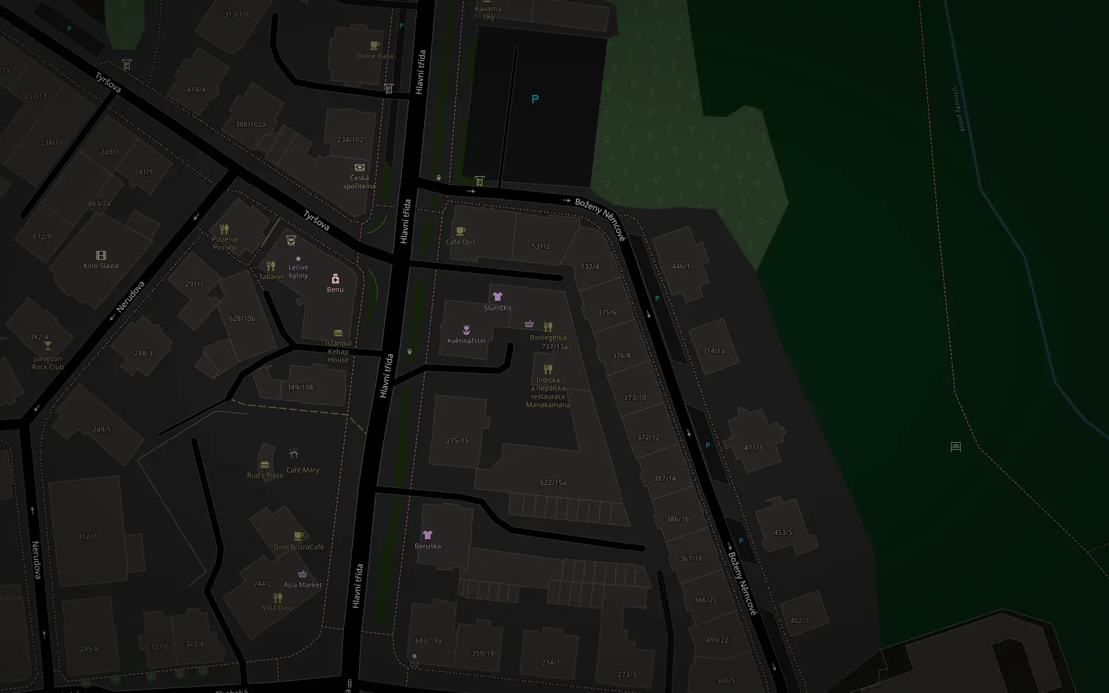 Mapa — Utopia Studio Mariánské Lázně